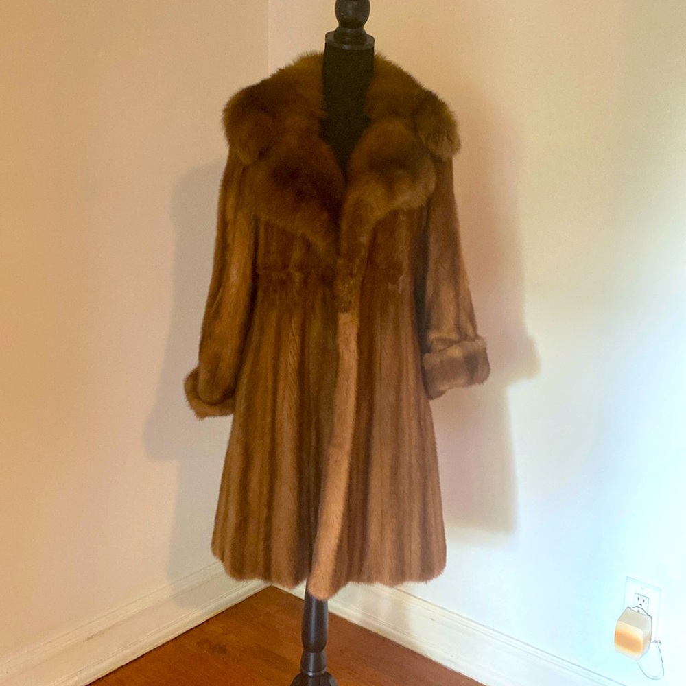 Ultra soft mink coat